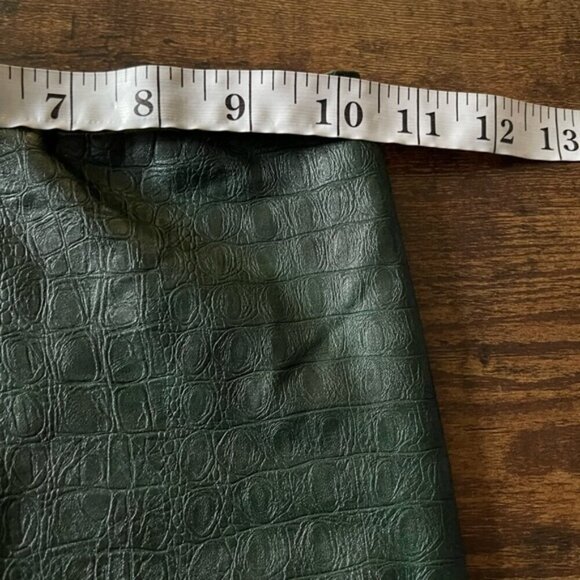 Commando Faux Leather Animal print Legging in moss snake green small slimming - Picture 7 of 11